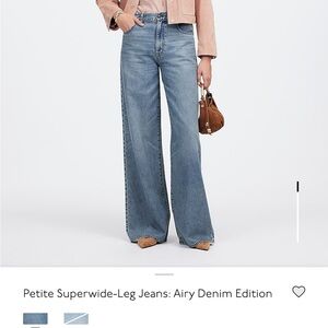 Madewell Wide-Leg Jeans, 24P, $70